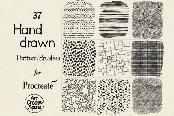 Download Hand Drawn Patterns Procreate Brushes - Premium Resources