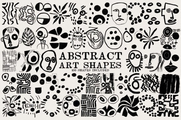 Download Abstract Art Shapes Collection - Abstract art Collection