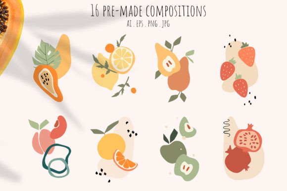 Download Juicy Fruits Abstract Art - Premium Resources